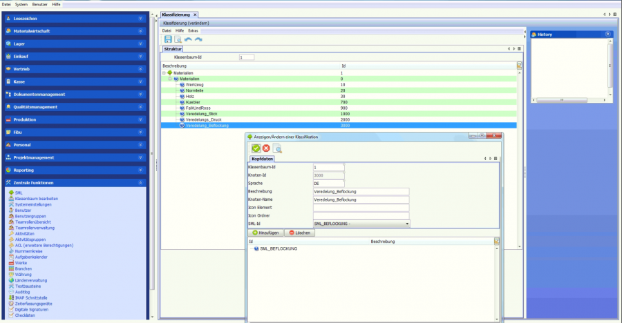 Den Klassenbaum ergänzen
